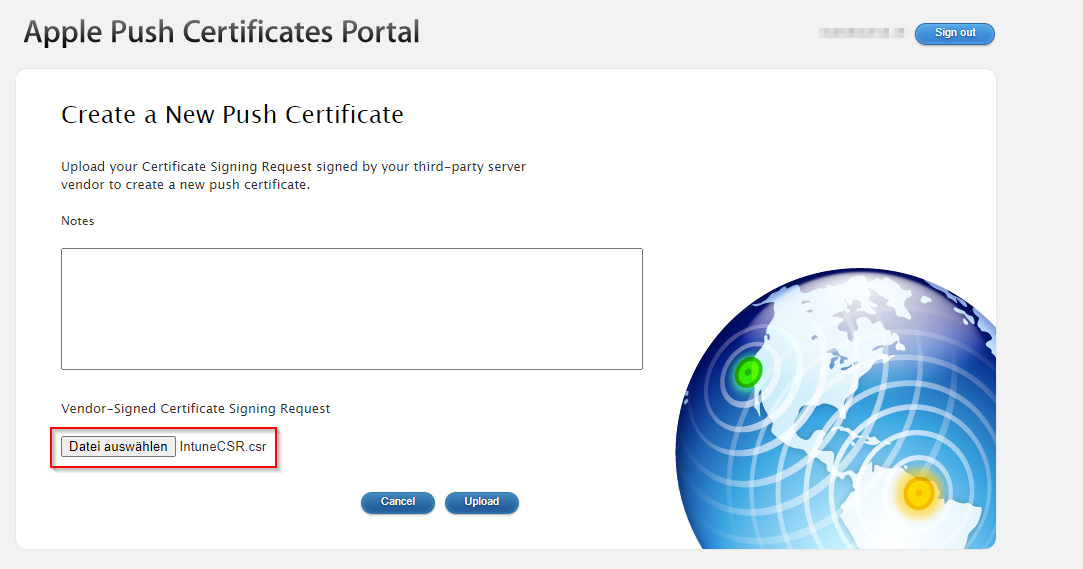 Download PEM certificate from Apple